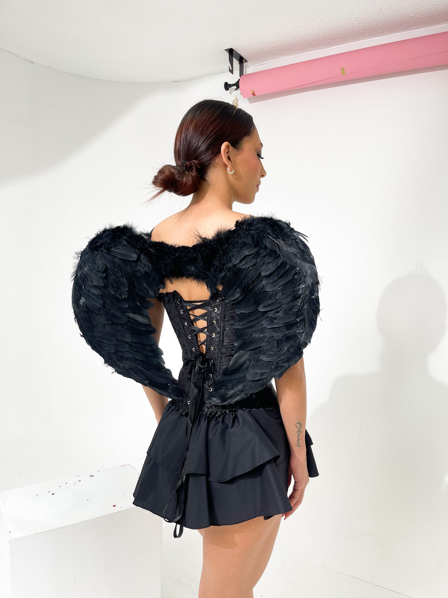 cisne con falda